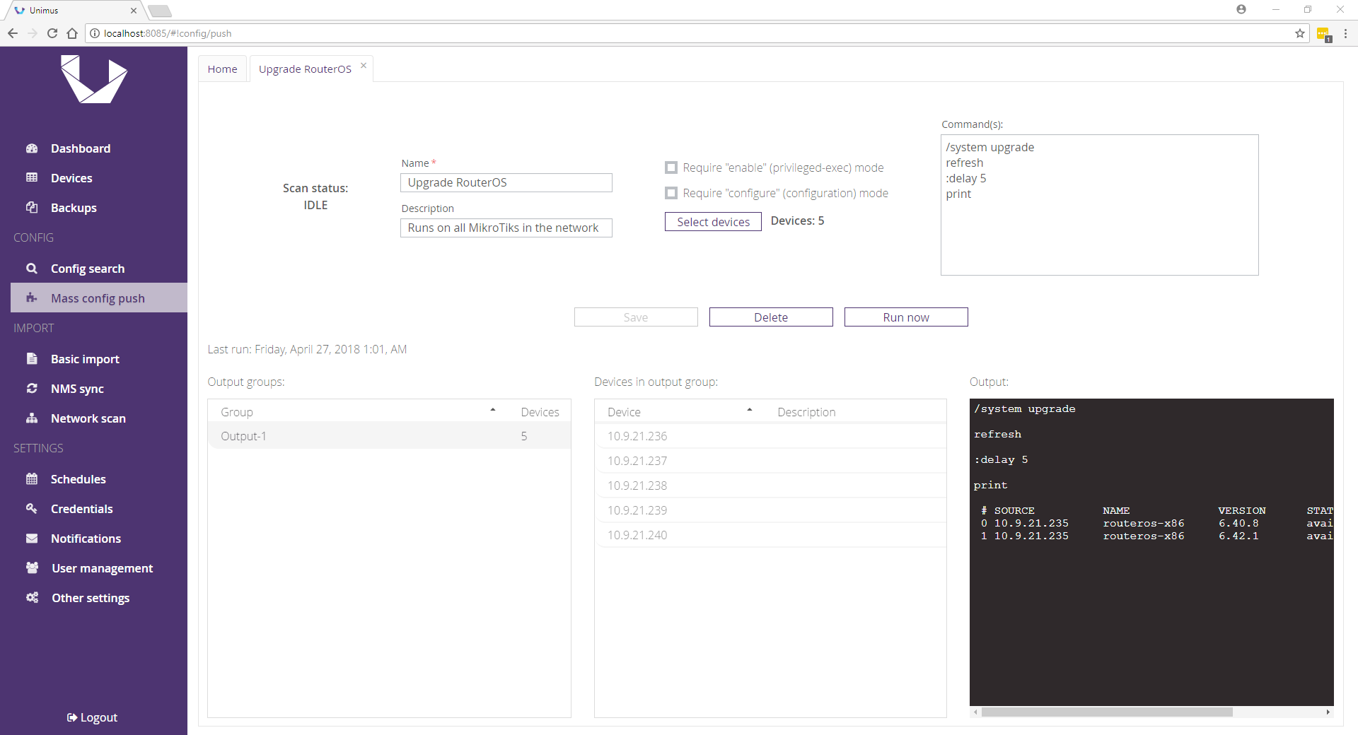 Check package source for upgrade