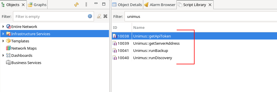 Unimus & NetXMS - how to monitor and trigger Unimus jobs in NetXMS