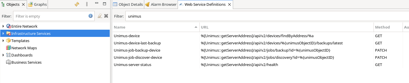 Unimus & NetXMS - how to monitor and trigger Unimus jobs in NetXMS