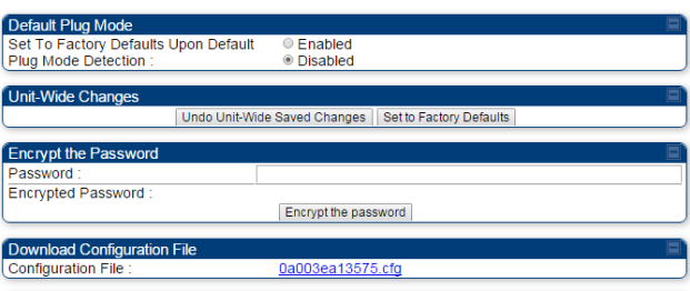 Cambium PMP web GUI for downloading config file