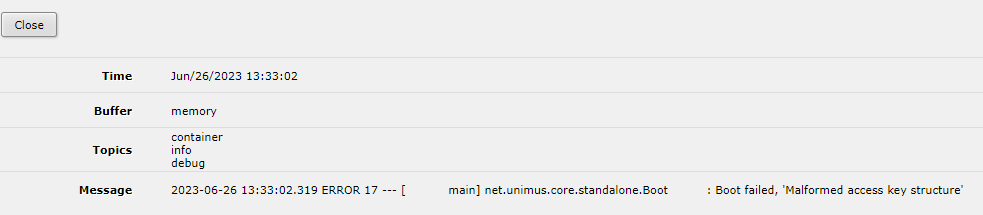 Running Unimus Core in a container on MikroTik RouterOS