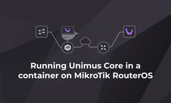 Running Unimus Core in a container on MikroTik RouterOS
